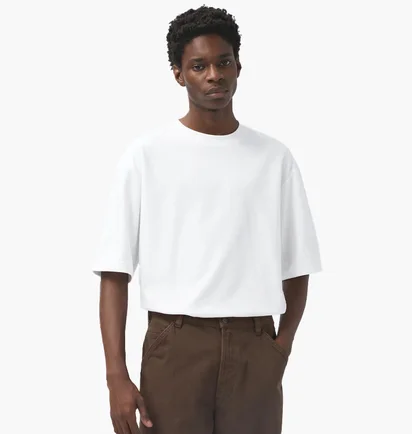 Футболка унісекс Uniqlo Airism Cotton Oversized Crew Neck Half-Sleeve T-Shirt White 465185-00