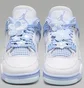 Кроссовки женские Air Jordan 4 Retro Forget Me Not White/Light Blue HV0823-100