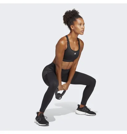 Топ женский Adidas Powerreact Training Medium-Support Bra Black HS7448