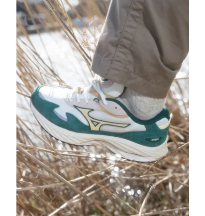 Кросівки чоловічі Mizuno Wave Rider Beta Beige/Green D1GA330901