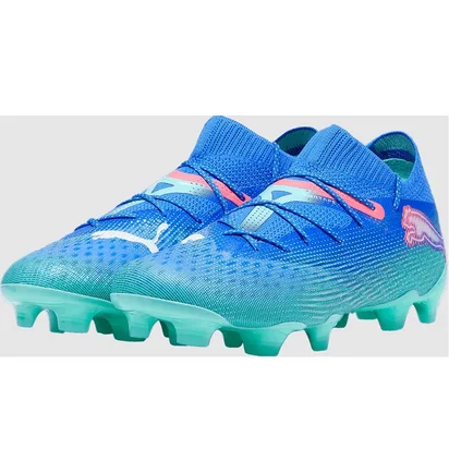 Бутсы унисекс Puma Future 7 Ultimate Fg/Ag Blue/Turquoise 107917-01