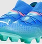 Бутсы унисекс Puma Future 7 Ultimate Fg/Ag Blue/Turquoise 107917-01