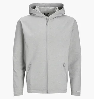 Толстовка мужская Jack & Jones Cloud Zip Grey 12253764