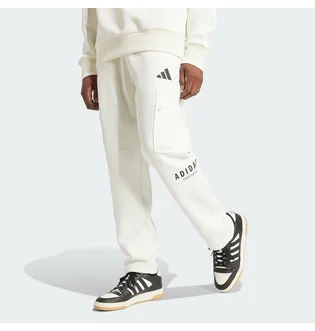 Штани чоловічі Adidas All Szn Fleece Graphic Loose Sportswear White JJ3664