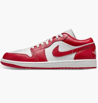 Кроссовки мужские Air Jordan 1 Low New Beginnings White/Red 553558-166