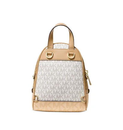 Рюкзак жіночий Michael Kors Rhea Mini Color-Block Logo Backpack Beige 30S0GEZB0B-BUTTERMILK-MULTI-66195