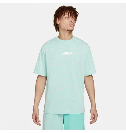 Футболка чоловіча Air Jordan M J Jmc Ss Ctn Aop Tee Turquoise CZ5185-382