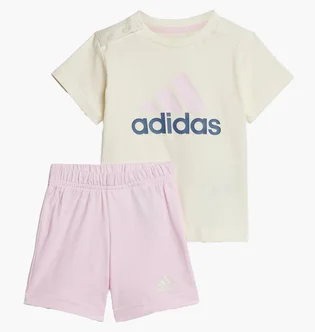 Спортивний костюм дитячий Adidas Essentials Organic Cotton Sportswear Beige/Pink IS2513