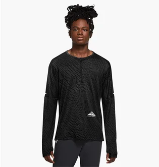 Лонгслів чоловічий Nike Dri-Fit Element Trail Half Zip Black CZ9056-010