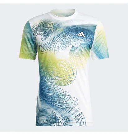Футболка чоловіча Adidas Tennis Printed Aeroready Freelift Pro Multi IK7110