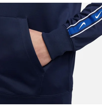Толстовка мужская Nike Sportswear Repeat MenS Full-Zip Hoodie Blue/White DX2025-411