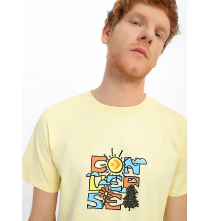 Футболка мужская Converse Mother Nature Tee Yellow 10023787-231