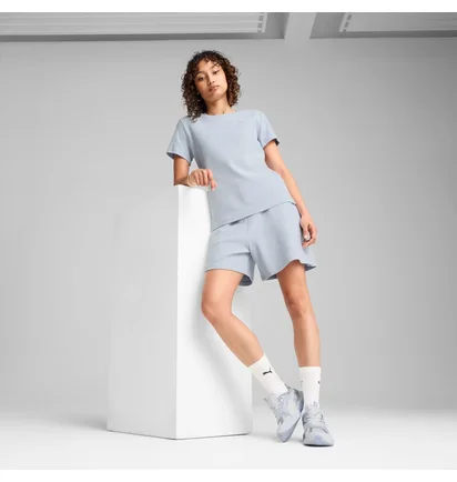 Шорты женские Puma Her High-Waist Shorts Light Blue 685062-47