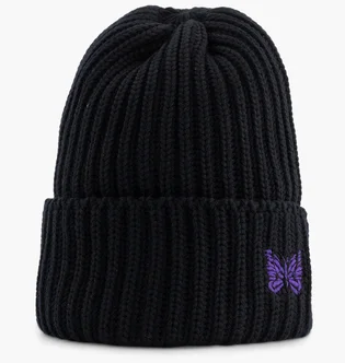 Шапка унисекс Needles Logo-Embroidered Black NS064-D