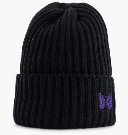 Шапка унісекс Needles Logo-Embroidered Black NS064-D