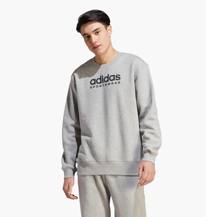 Свитшот мужской Adidas All Szn Fleece Graphic Sweatshirt Grey IC9823