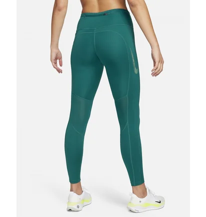 Легінси жіночі Nike Fast Mid-Rise 7/8 Graphic Leggings With Pockets Turquoise FB4656-381