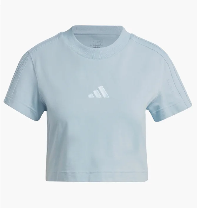 Футболка женская Adidas All Szn 3-Stripes Light Blue IY6846