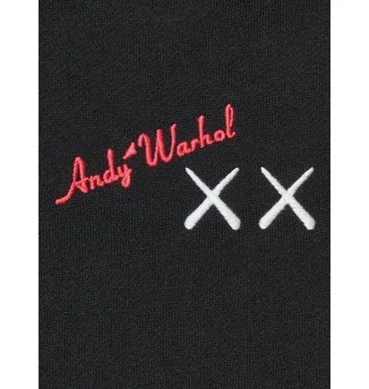Свитшот унисекс Uniqlo Kaws Warhol Graphic Sweatshirt Black E476119-000