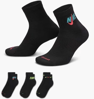 Носки унисекс Nike Everyday Plus Cushioned Black (3 пары) DH3827-910