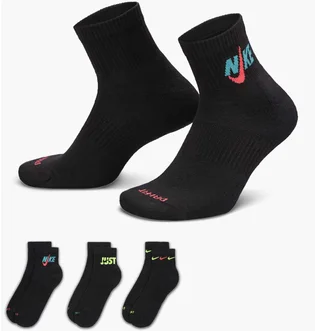Носки унисекс Nike Everyday Plus Cushioned Black (3 пары) DH3827-910