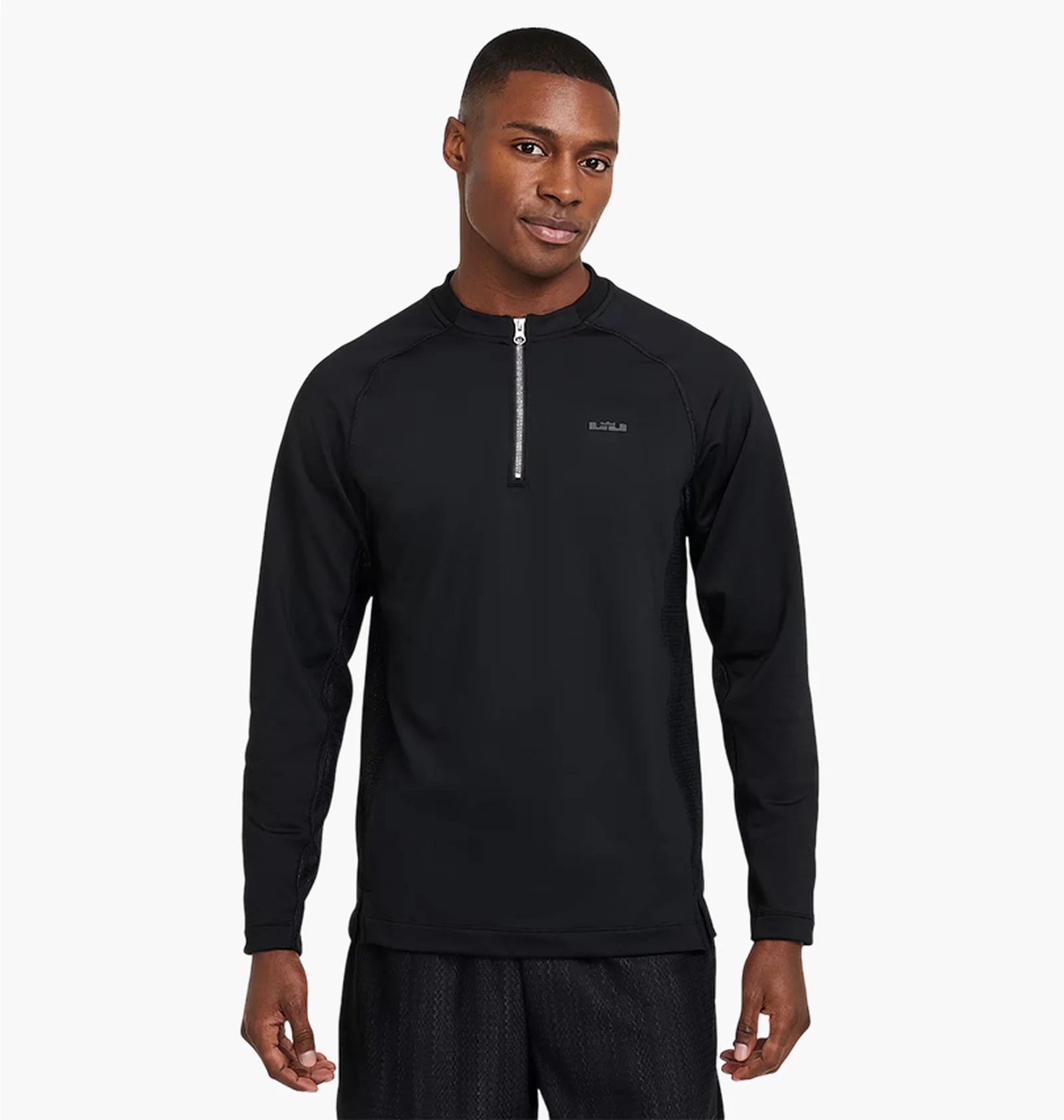 ᐉ Лонгслів чоловічий Nike Lebron Dna Dri-Fit 1/4-Zip Black FZ1030