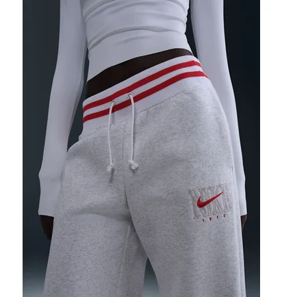 Штаны женские Nike W Phnx Flc Hr Gx Wide White HJ0909-010