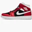 Кроссовки женские Air Jordan Wmns 1 Mid Red/Black BQ6472-601