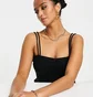 Топ жіночий ASOS Petite Shirred Cami Top Black 115934914