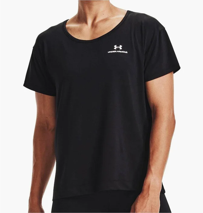 Футболка женская Under Armour Rush Energy Core Short Sleeve Training Top Black 1365683-001