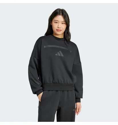 Свитшот женский Adidas Z.N.E. Sweatshirt Black JE7855
