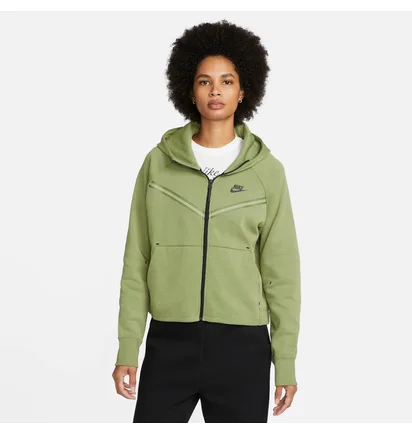 Толстовка жіноча Nike Sportswear Tech Fleece Windrunner Full-Zip Hoodie Olive Cw4298-334