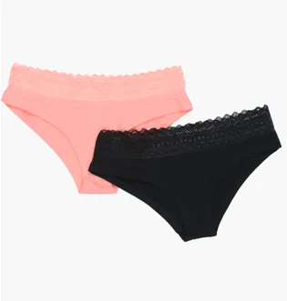 Трусики жіночі Manoukian Shorty Black/Pink (2 шт) 12890483-1