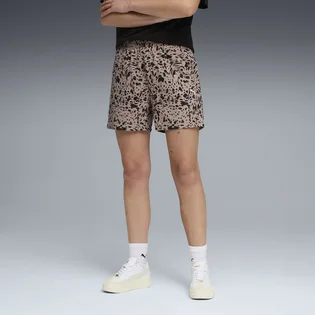 Шорти жіночі Puma Ess Animal Print High-Rise Brown/Black 691823-88