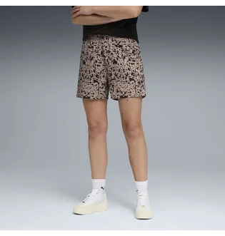 Шорты женские Puma Ess Animal Print High-Rise Brown/Black 691823-88