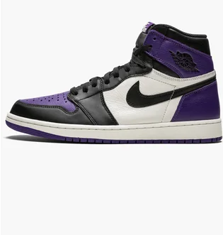 Кросівки чоловічі Air Jordan 1 Retro Black/Violet 555088-501
