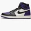 Кроссовки мужские Air Jordan 1 Retro Black/Violet 555088-501