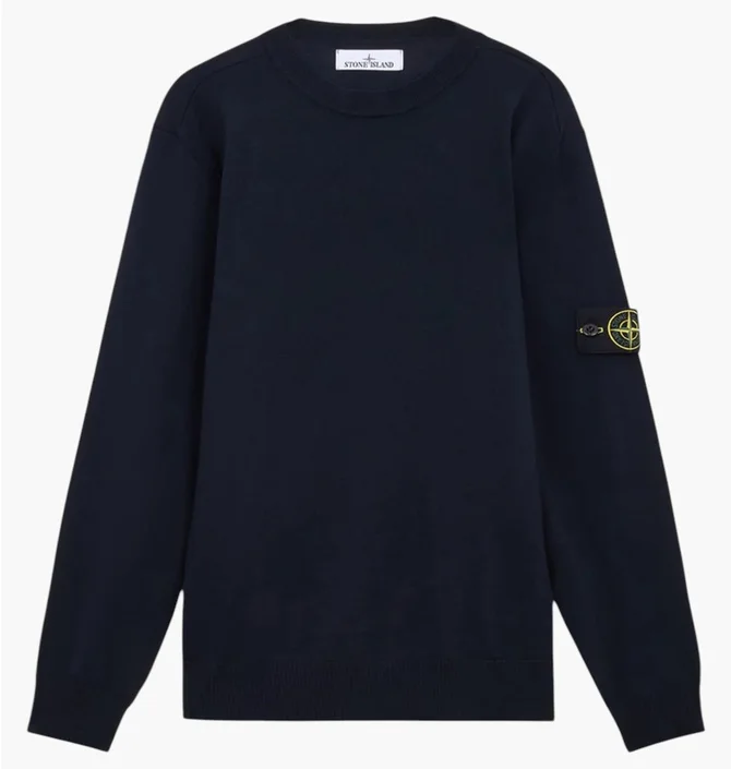 Кофта чоловіча Stone Island Wool Crew Neck Blue K2S155100071S00C4-V0020