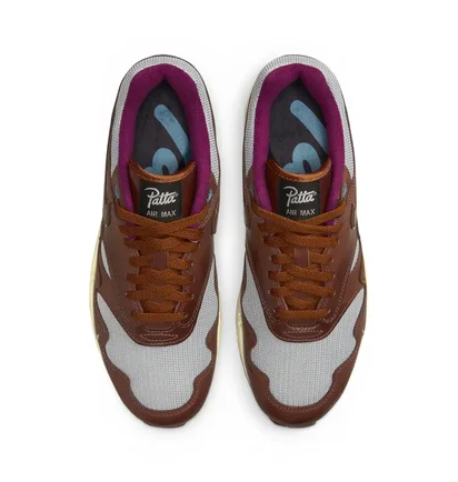 Кросівки чоловічі Nike Air Max 1 Patta The Next Wave Dark Russett Brown/Grey DO9549-200