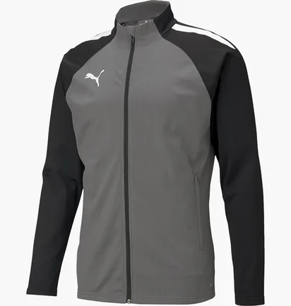Олимпийка мужская Puma Teamliga Training Jacket Grey/Black 657234-13