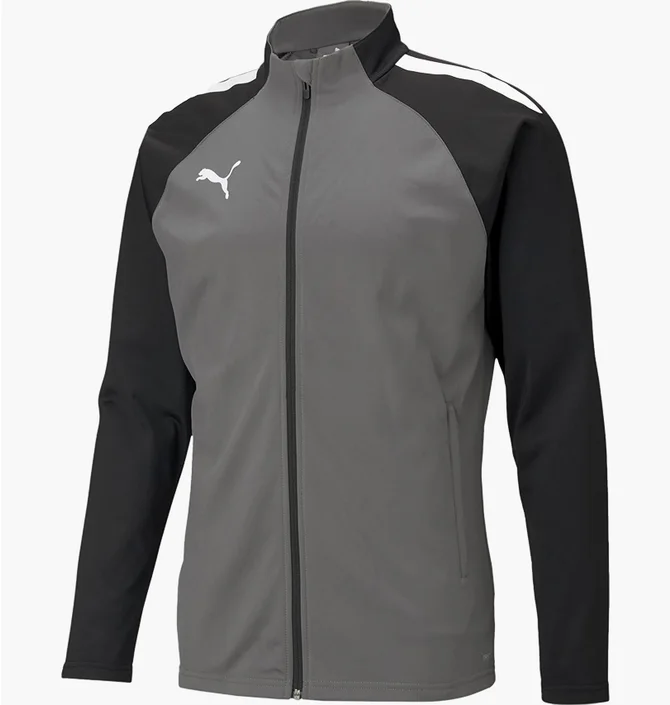 Олимпийка мужская Puma Teamliga Training Jacket Grey/Black 657234-13