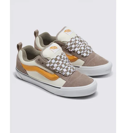 Кеды унисекс Vans Knu Skool Shoe Beige/Brown VN0009QC0BP