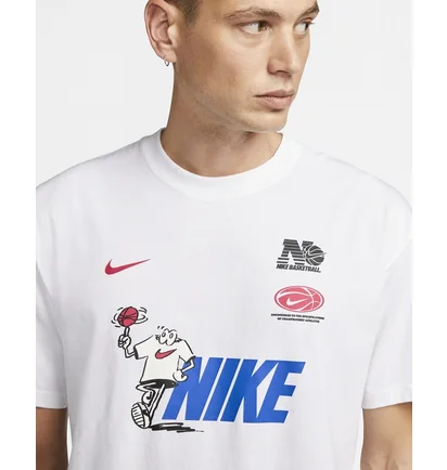 Футболка чоловіча Nike MenS Basketball T-Shirt White DO2246-100