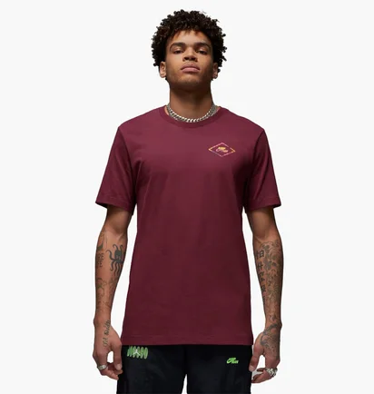 Футболка чоловіча Air Jordan Flight Mvp Barbed Wire Graphic T-Shirt Bordo Dv1443-680