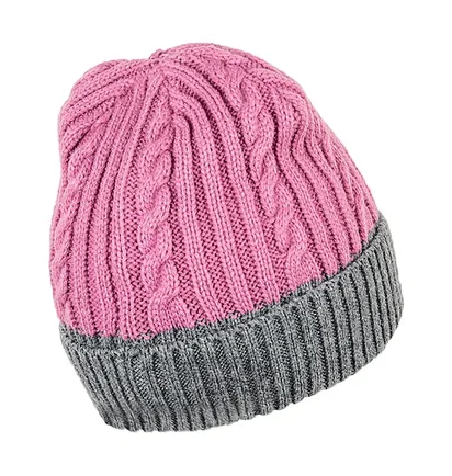Шапка унисекс Jeep Twisted Tricot Hat J22W Pink/Grey O102602-P491