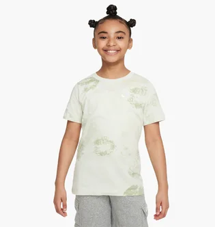 Футболка детская Nike K Nsw Tee Club Ssnl Aop Beige FN9612-022