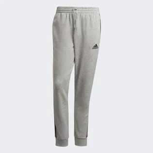 Штани чоловічі Adidas Essentials French Terry Tapered Cuff 3-Stripes Pants Grey GK8889