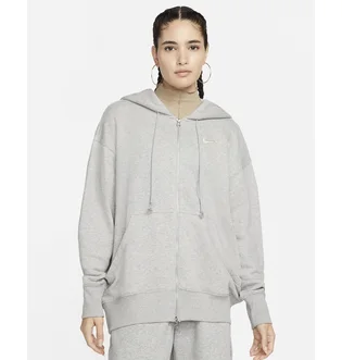 Толстовка женская Nike Sportswear Phoenix Fleece Oversized Full-Zip Hoodie Grey Dq5758-063