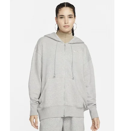 Толстовка женская Nike Sportswear Phoenix Fleece Oversized Full-Zip Hoodie Grey Dq5758-063
