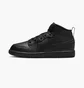 Кроссовки детские Air Jordan 1 Mid (Ps) Black 640734-093